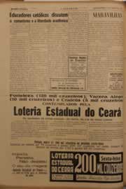 Página do jornal O Nordeste de maio de 1953
