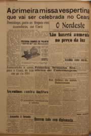 Página do jornal O Nordeste de maio de 1953
