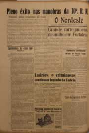 Página do jornal O Nordeste de maio de 1953
