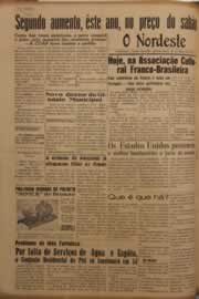 Página do jornal O Nordeste de maio de 1953