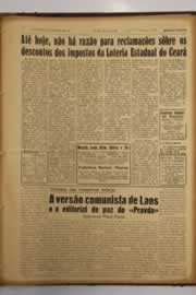 Página do jornal O Nordeste de maio de 1953