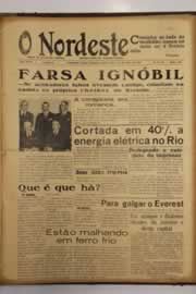 Página do jornal O Nordeste de maio de 1953