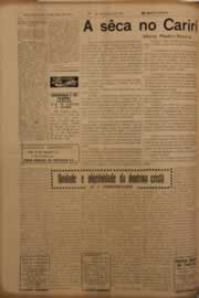 Página do jornal O Nordeste de maio de 1953