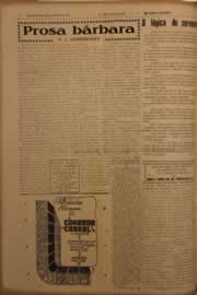 Página do jornal O Nordeste de maio de 1953