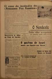 Página do jornal O Nordeste de maio de 1953