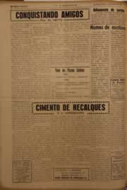 Página do jornal O Nordeste de maio de 1953