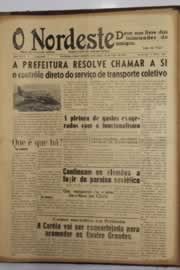 Página do jornal O Nordeste de maio de 1953