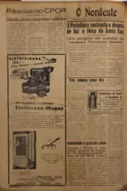 Página do jornal O Nordeste de maio de 1953