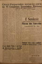 Página do jornal O Nordeste de junho de 1953