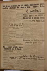 Página do jornal O Nordeste de julho de 1953