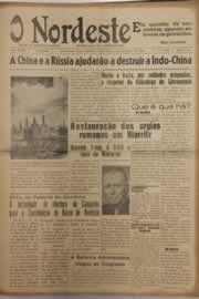 Página do jornal O Nordeste de setembro de 1953