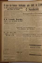 Página do jornal O Nordeste de setembro de 1953