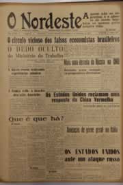 Página do jornal O Nordeste de setembro de 1953