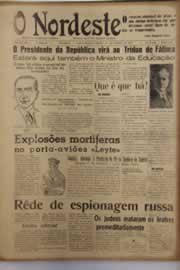 Página do jornal O Nordeste de outubro de 1953