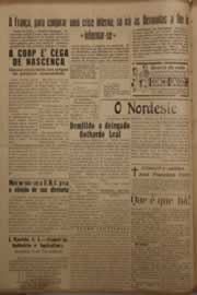 Página do jornal O Nordeste de novembro de 1953