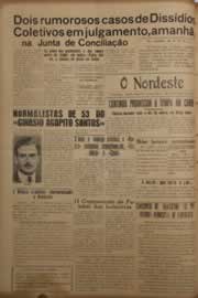 Página do jornal O Nordeste de dezembro de 1953