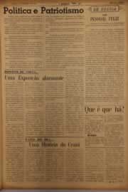 Página do jornal O Nordeste de janeiro de 1954
