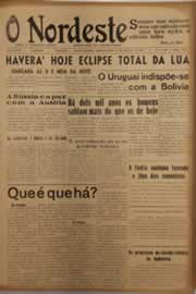 Página do jornal O Nordeste de janeiro de 1954