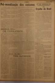 Página do jornal O Nordeste de janeiro de 1954