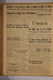 Página do jornal O Nordeste de abril de 1954