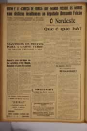 Página do jornal O Nordeste de abril de 1954