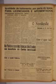 Página do jornal O Nordeste de abril de 1954