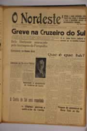 Página do jornal O Nordeste de abril de 1954