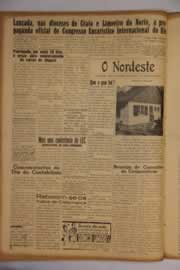 Página do jornal O Nordeste de abril de 1954