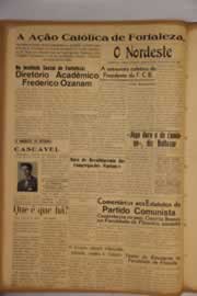 Página do jornal O Nordeste de abril de 1954