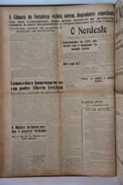 Página do jornal O Nordeste de maio de 1954