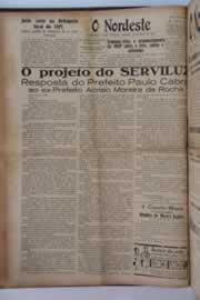 Página do jornal O Nordeste de maio de 1954