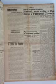 Página do jornal O Nordeste de maio de 1954