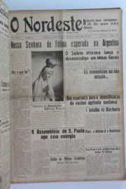 Página do jornal O Nordeste de junho de 1954