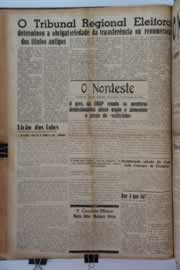 Página do jornal O Nordeste de junho de 1954