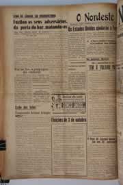 Página do jornal O Nordeste de setembro de 1954
