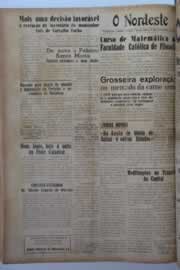 Página do jornal O Nordeste de novembro de 1954
