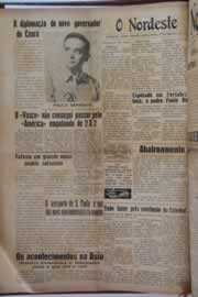 Página do jornal O Nordeste de janeiro de 1955