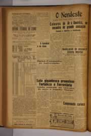 Página do jornal O Nordeste de fevereiro de 1955