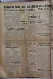 Página do jornal O Nordeste de março de 1955