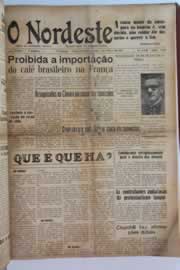 Página do jornal O Nordeste de março de 1955