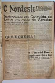 Página do jornal O Nordeste de março de 1955