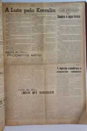 Página do jornal O Nordeste de março de 1955