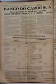 Página do jornal O Nordeste de março de 1955