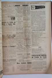 Página do jornal O Nordeste de março de 1955