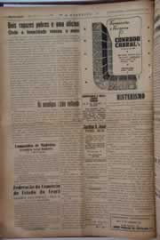 Página do jornal O Nordeste de março de 1955