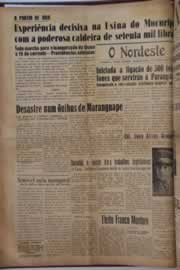Página do jornal O Nordeste de março de 1955
