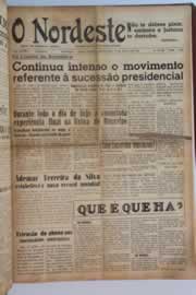 Página do jornal O Nordeste de março de 1955