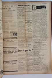 Página do jornal O Nordeste de março de 1955