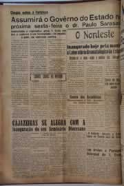 Página do jornal O Nordeste de março de 1955