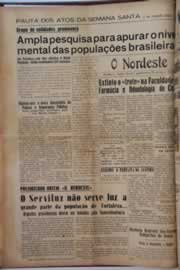 Página do jornal O Nordeste de março de 1955